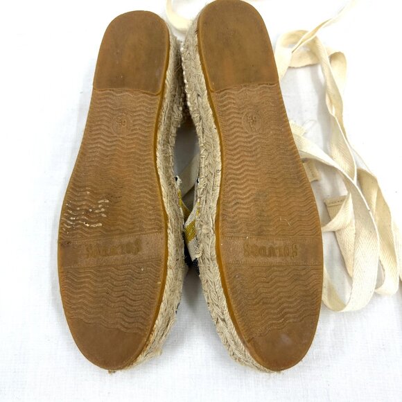 Soludos Lauren Lace Up Espadrilles Women's 6.5 - Picture 4 of 4